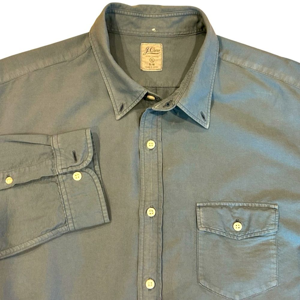 J. Crew Blue Long Sleeve Shirt Xl Slim